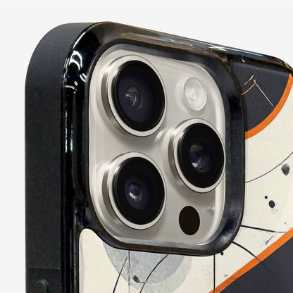 iPhone 16 Pro Max Case — Basketball Pattern Court Lines And Balls, Custom Print Case Cover