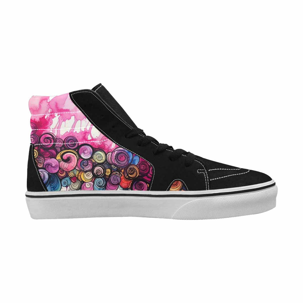 MEN'S Tie High Top Canvas Cottagecore Sneakers