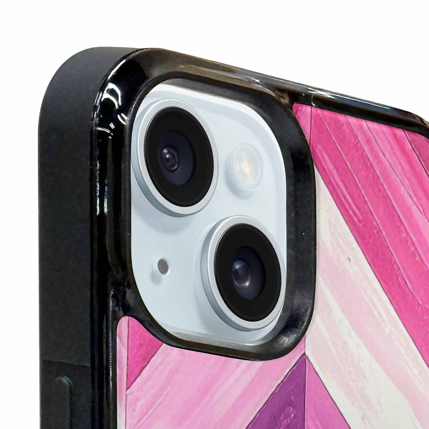 iPhone 15 Plus Case — Genderfluid Flag Color Theme Small Rainbow, Unique Phone Case Design