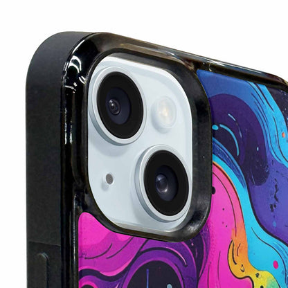 iPhone 15 Case — Rick And Morty Style Art Dripping, Personalized Phone Case