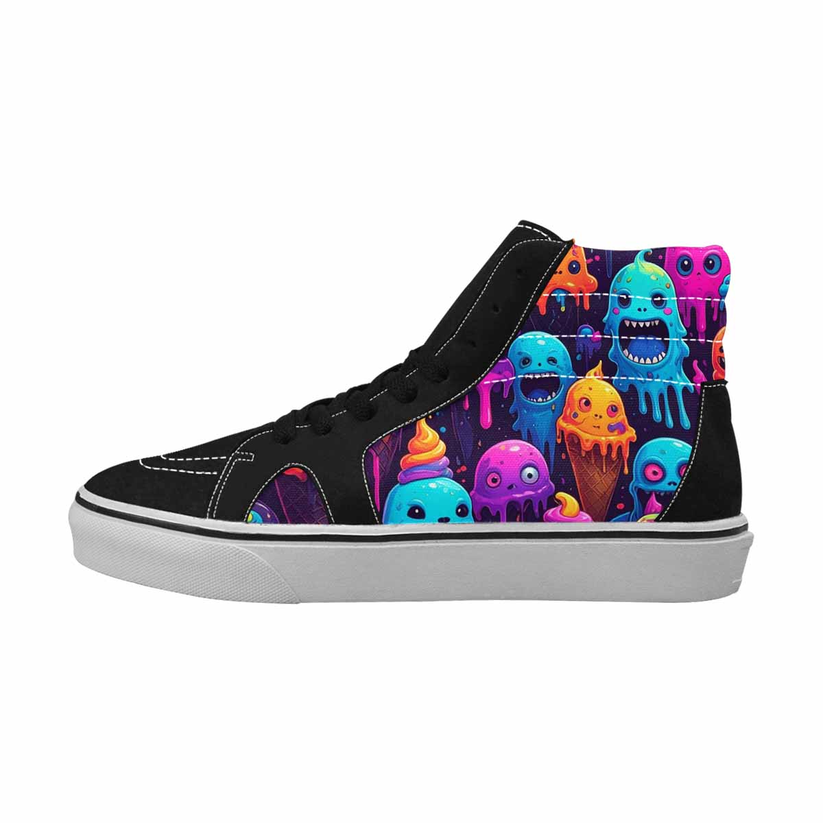 MEN'S Ice Cream Monsters  High Top Canvas Dreamcore Shoes