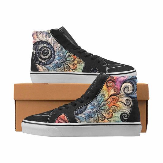 WOMEN'S Tie Dye High Top Canvas Personalized Dreamcore Sneakers