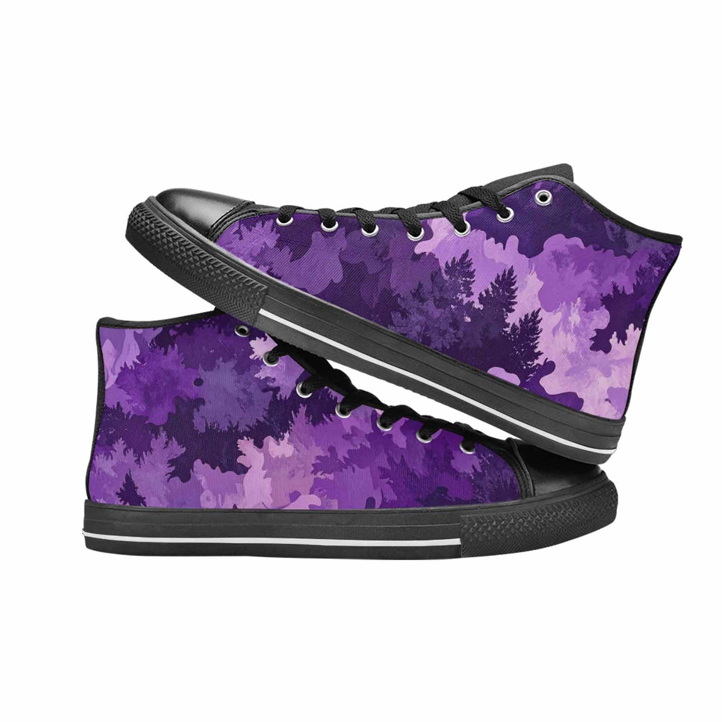 MEN'S Military Camouflage Blotch High Top Canvas Y2K Custom Shoes