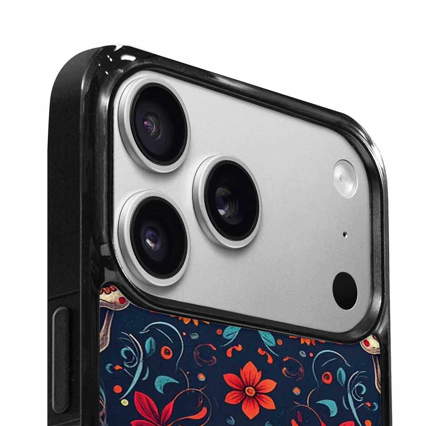 iPhone 17 Pro Case — Day Dead Sugar Skull Art Gothic, Custom Printed Phone Case