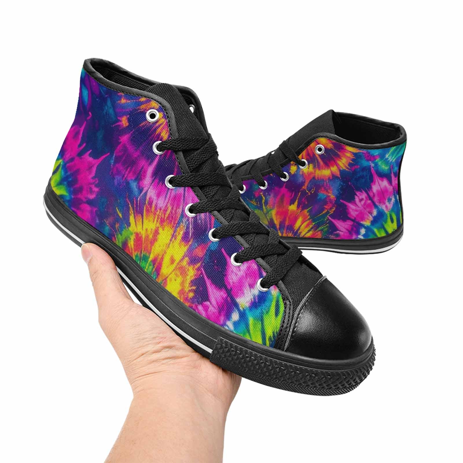 WOMEN'S Tie Dye - High Top Canvas Surreal Sneakers
