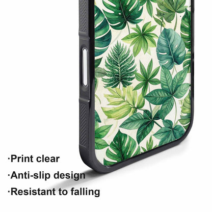 iPhone 17 Pro Case — Small Seven Point Palmate Leaf Floral, Custom Art Phone Cover