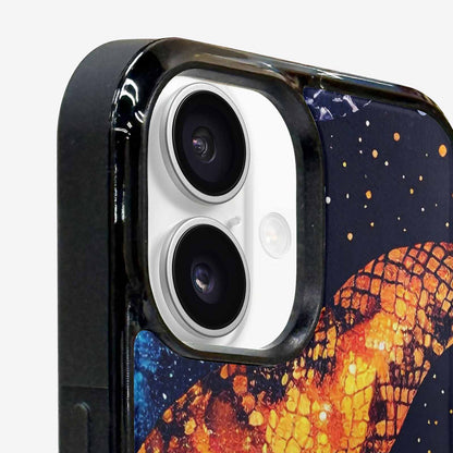 iPhone 16 Plus Case — Galaxy Snake Print Custom, Unique Phone Case Design
