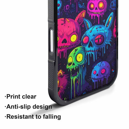 iPhone 17 Pro Max Case — Mixed Toxic Glow Creature Cartoon Cute, Custom Phone Case