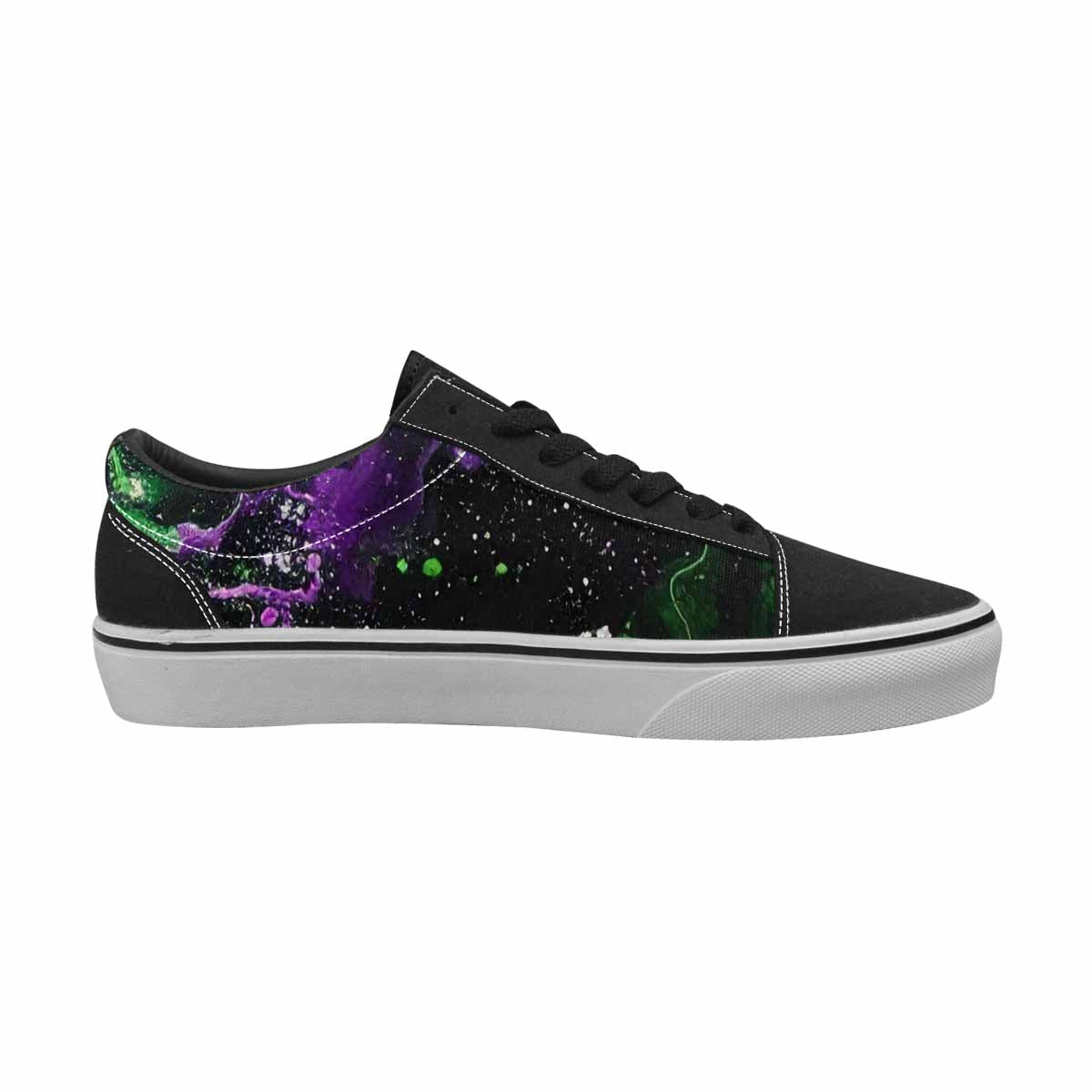WOMEN'S Galaxy Nebula Lace-Up Canvas Neon Fantasy Shoes