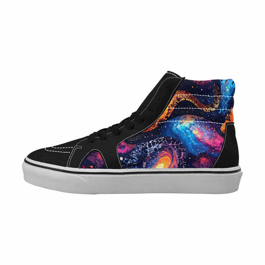 MEN'S Galaxy Snake Print High Top Canvas Y2K Shoes