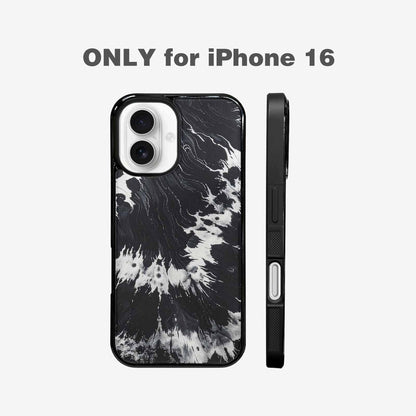 iPhone 16 Case — Black White Animal Print, Custom Print Case Cover
