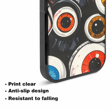 iPhone 15 Plus Case — Googly Cartoon Eyeballs, Custom Art Phone Cover