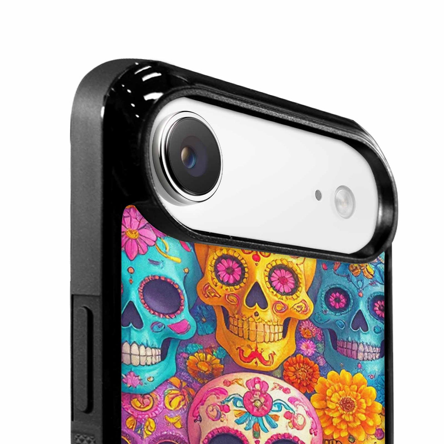 iPhone 17 Air Case — Ornate Candy Color Skull Pattern Gothic, Custom Designed Case Cover
