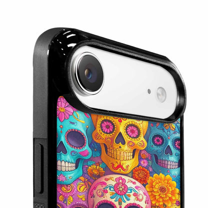 iPhone 17 Air Case — Ornate Candy Color Skull Pattern Gothic, Custom Designed Case Cover