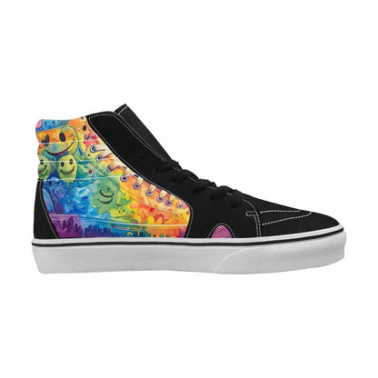MEN'S Smiley Facessmiley Faces  High Top Canvas Dreamlike Shoes
