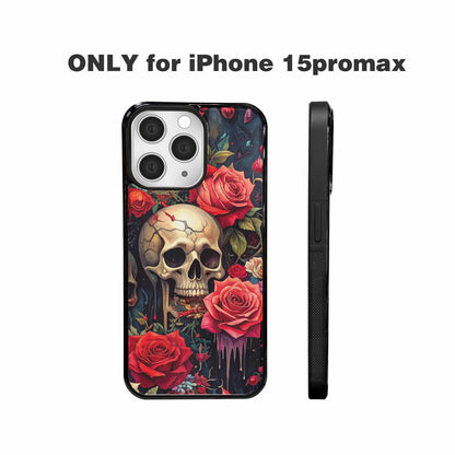 iPhone 15 Pro Max Case — Skulls And Rosesmelting Skulls A Agl, Original Design Phone Case