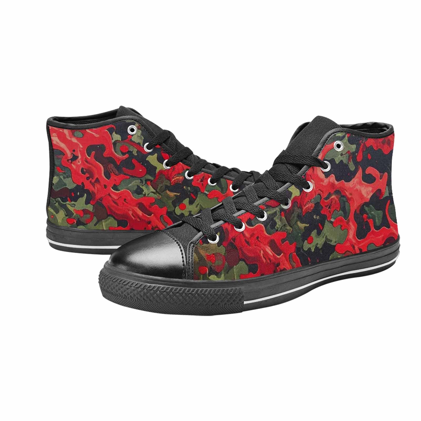 MEN'S Military Camouflage Blotch High Top Canvas Dark Academia Shoes