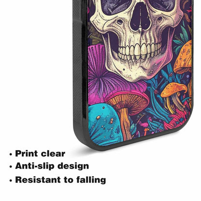 iPhone 15 Case — Mushroom Skull Custom, Custom Print Case Cover