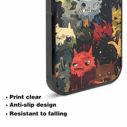 iPhone 15 Plus Case — Monsters Camomonsters Pattern Okl, Original Design Phone Case