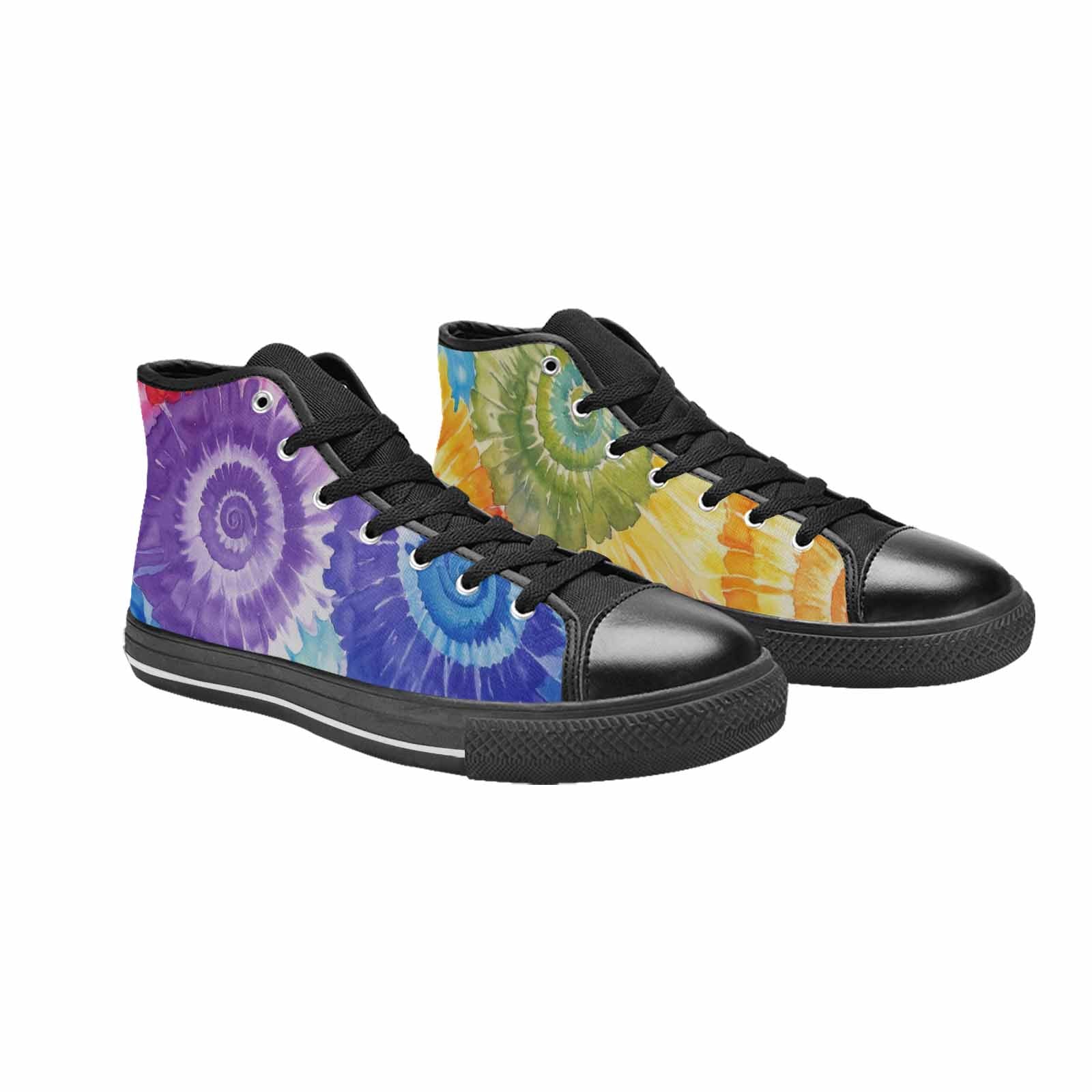 MEN'S Tie Dye Swirl High Top Canvas Dreamcore Shoes