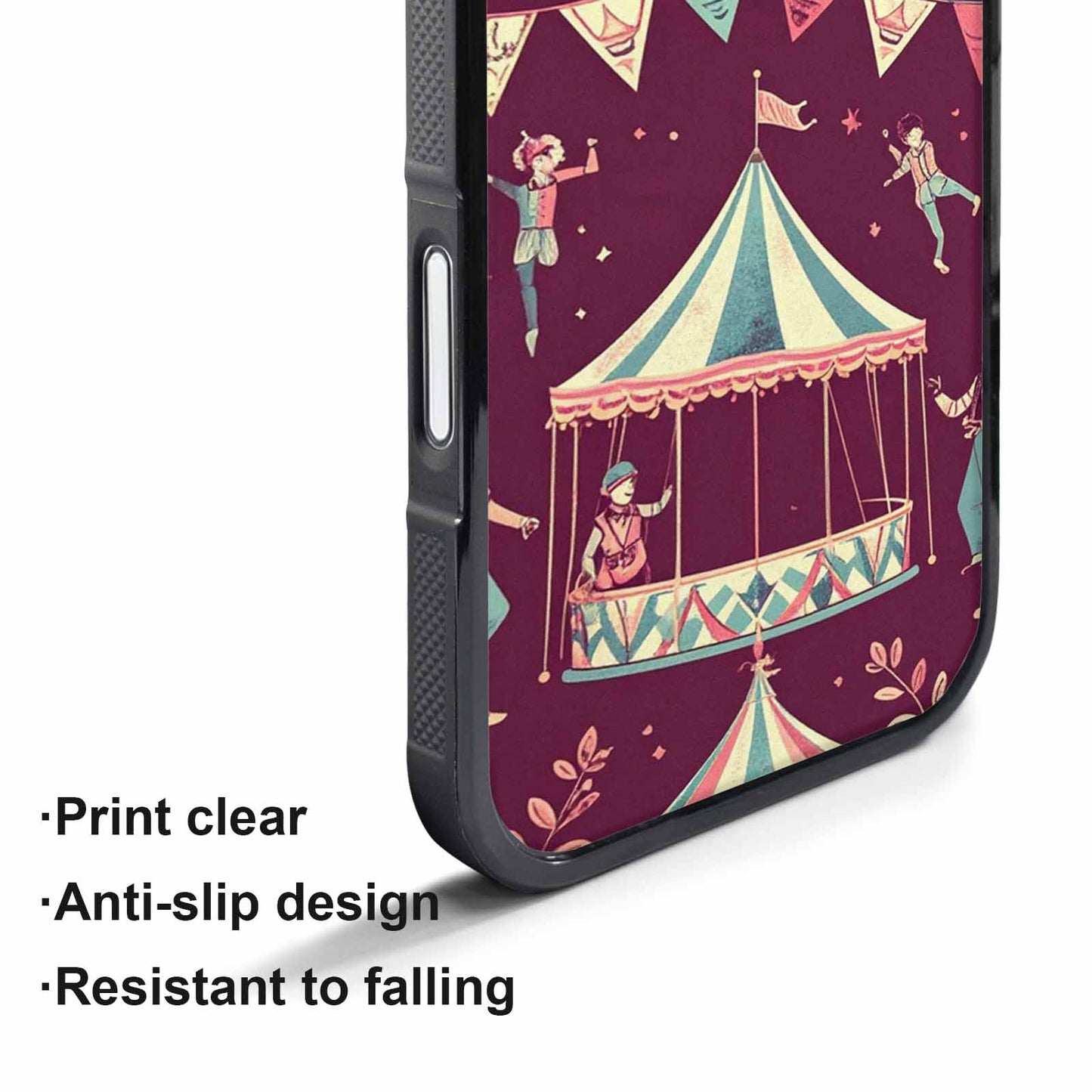 iPhone 17 Pro Case — Vintage Circus Art Pattern Retro Vintage, Personalized Phone Case