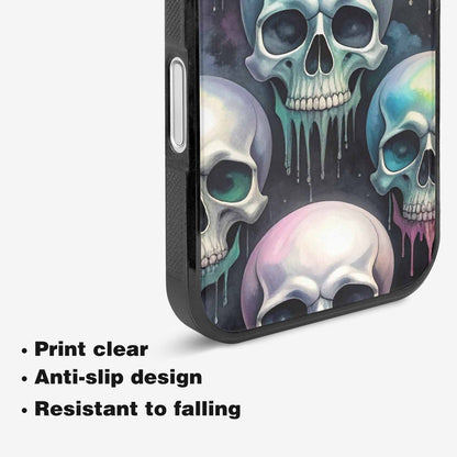 iPhone 16 Plus Case — Dark Black And White Color Tone, Personalized Phone Case