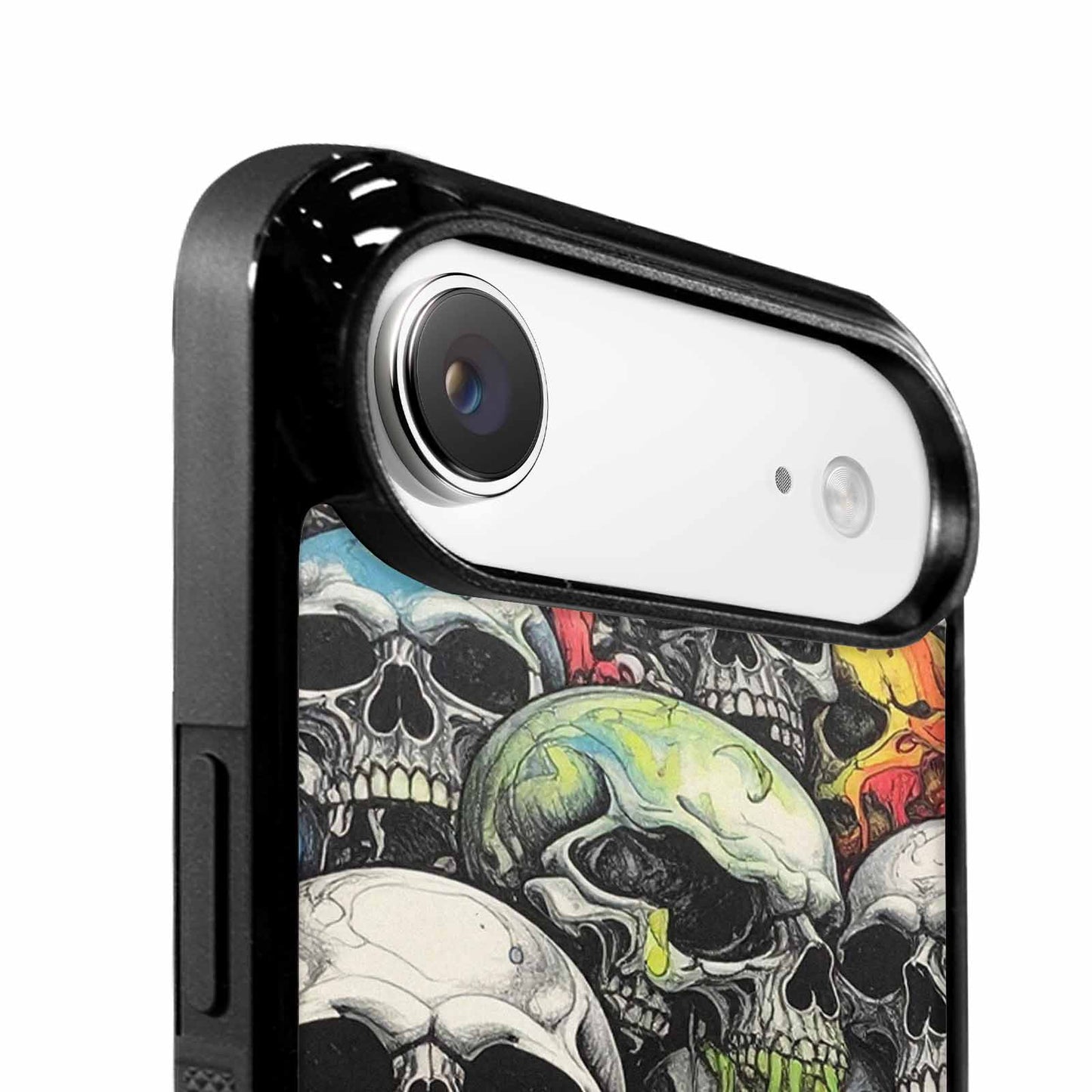 iPhone 17 Air Case — Rainbow From Skulls Mouth Black Gothic, Custom Art Phone Cover
