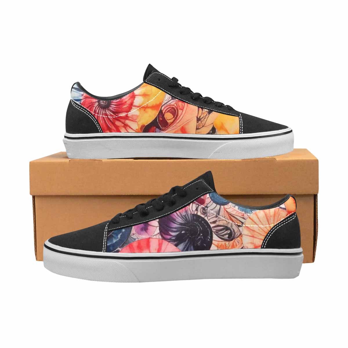 WOMEN'S Tie Lace-Up Canvas Neon Fantasy Shoes