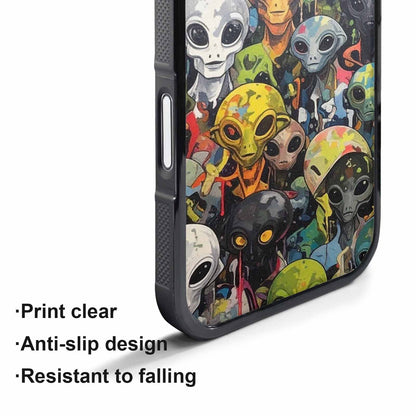 iPhone 17 Air Case — Aliens Camo Aliens Pattern Hundreds Alien, Custom Phone Case