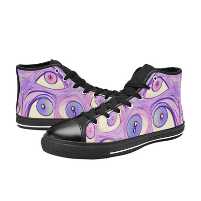 MEN'S Cc Wall Eyes Trippy High Top Canvas Dark Academia Sneakers