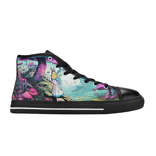 WOMEN'S Fantasy Art 2 High Top Canvas Dark Academia Custom Shoes