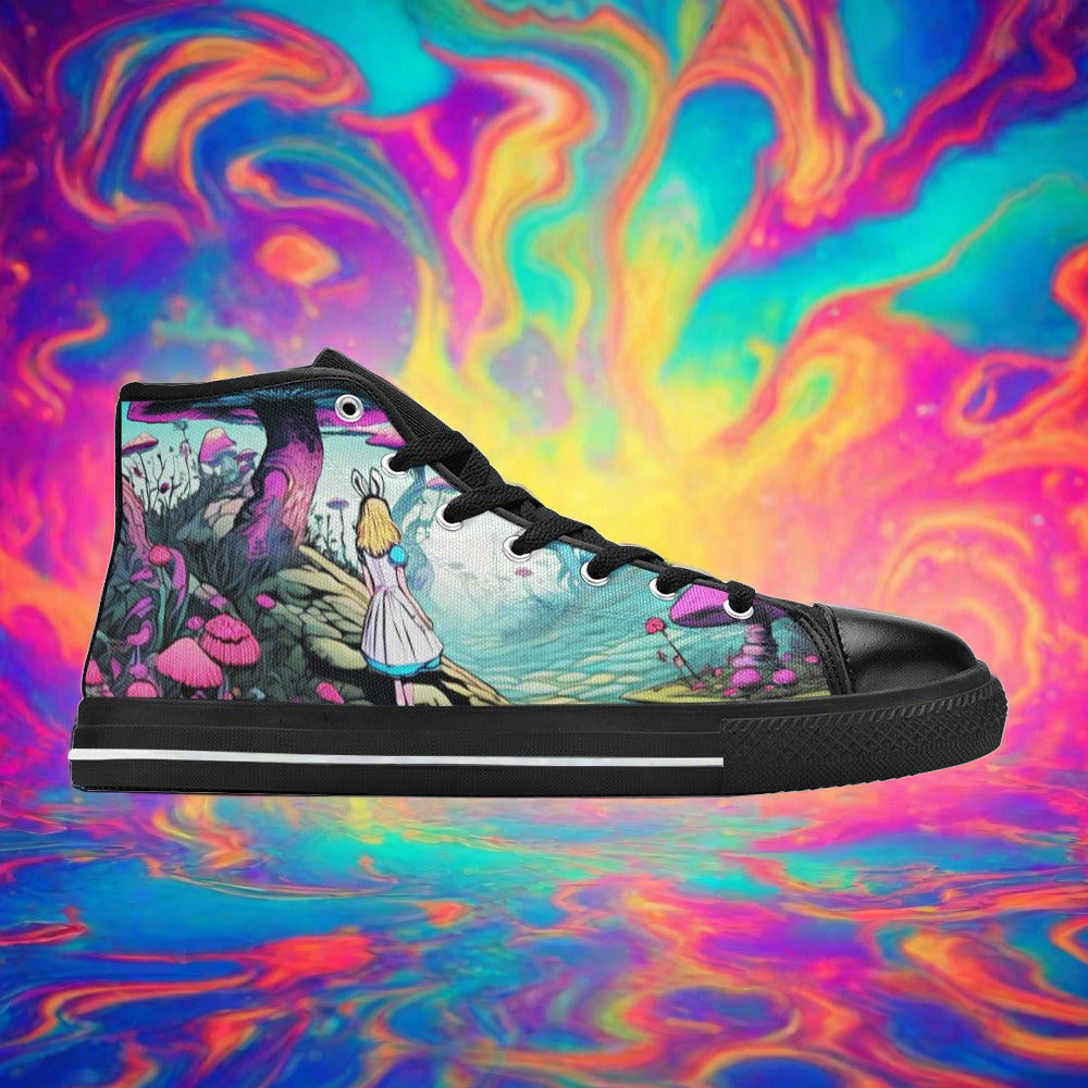 Dragon Amber Gold Custom WOMEN Bold Art - Freaky Shoes | Custom Art Sneakers