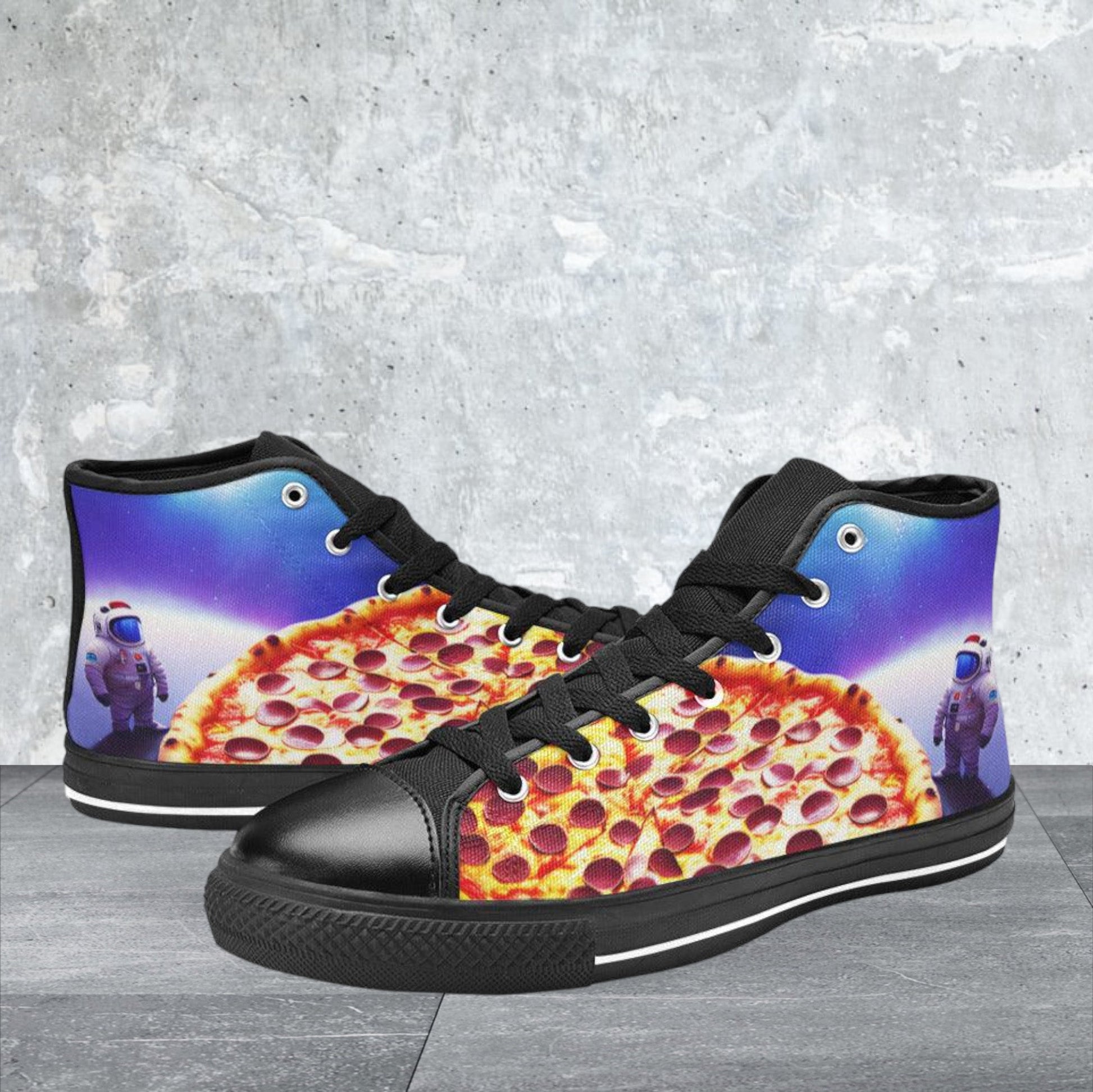 Monarch Purple Teal Wearable WOMEN Bold Art - Freaky Shoes | Custom Art Sneakers