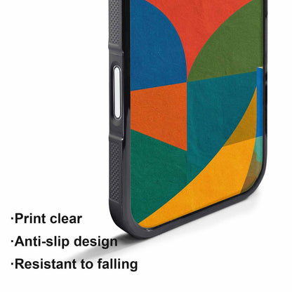 iPhone 17 Pro Case — Memphis Art Pattern Retro Vintage, Customized Protective Case