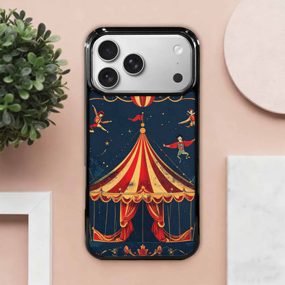 iPhone 17 Pro Max Case — Vintage Circus Art Pattern Retro Vintage, Custom Made Phone Cover