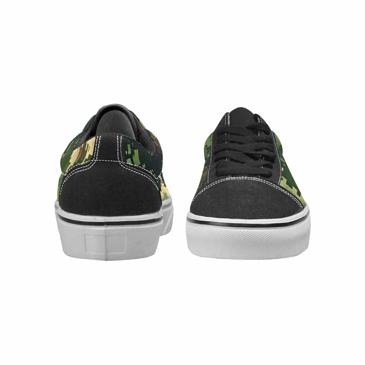 MEN'S Military Camouflage Blotch Canvas Lace-Up Cottagecore Custom Sneakers