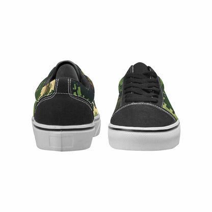 MEN'S Military Camouflage Blotch Canvas Lace-Up Cottagecore Custom Sneakers