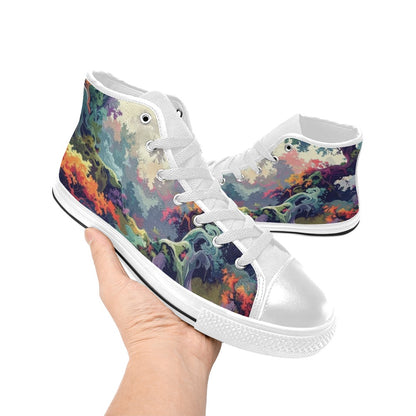 Camo Design 1 Women's High Top Canvas Shoes