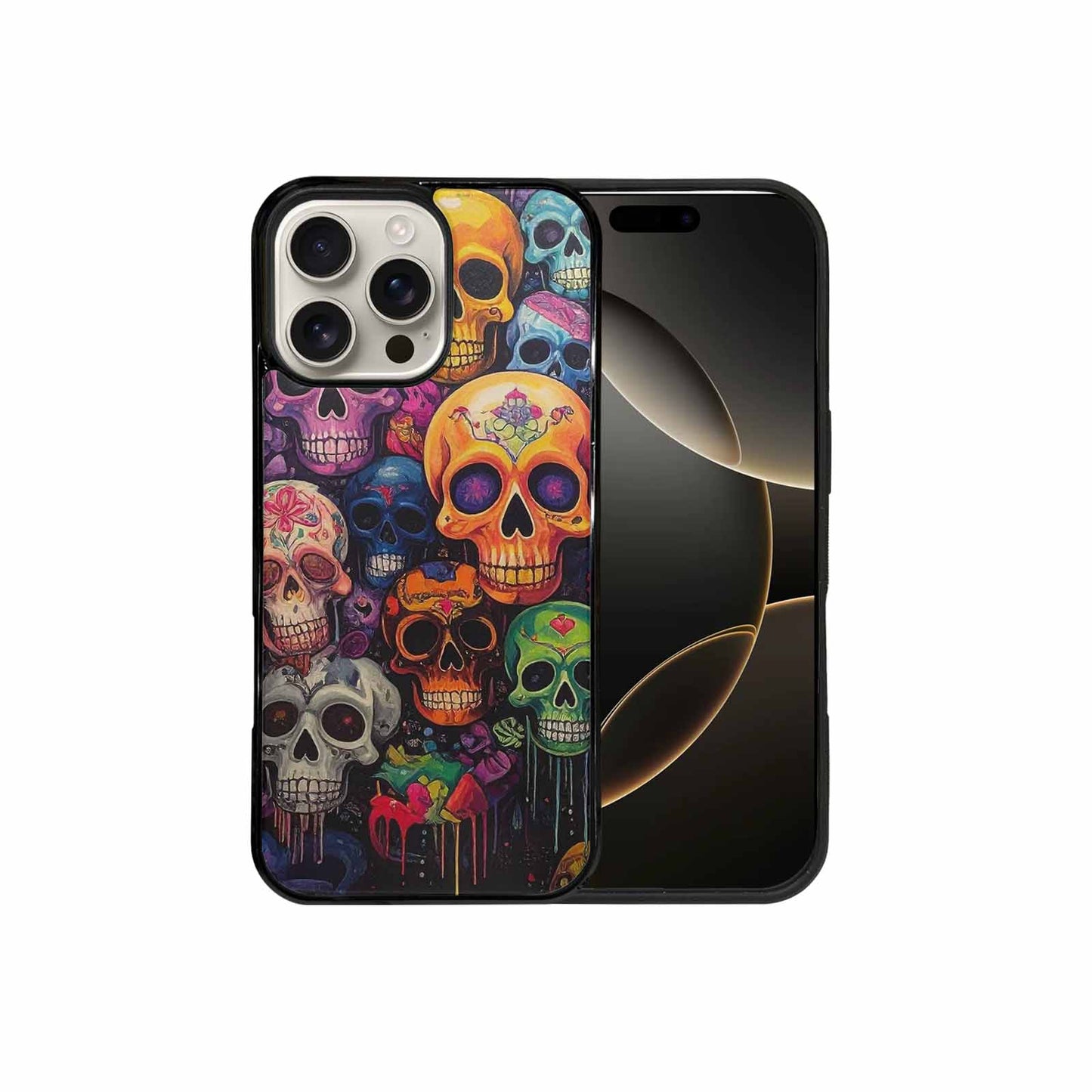 iPhone 16 Pro Max Case — Skulls General Skulls Pattern, Custom Made Phone Cover