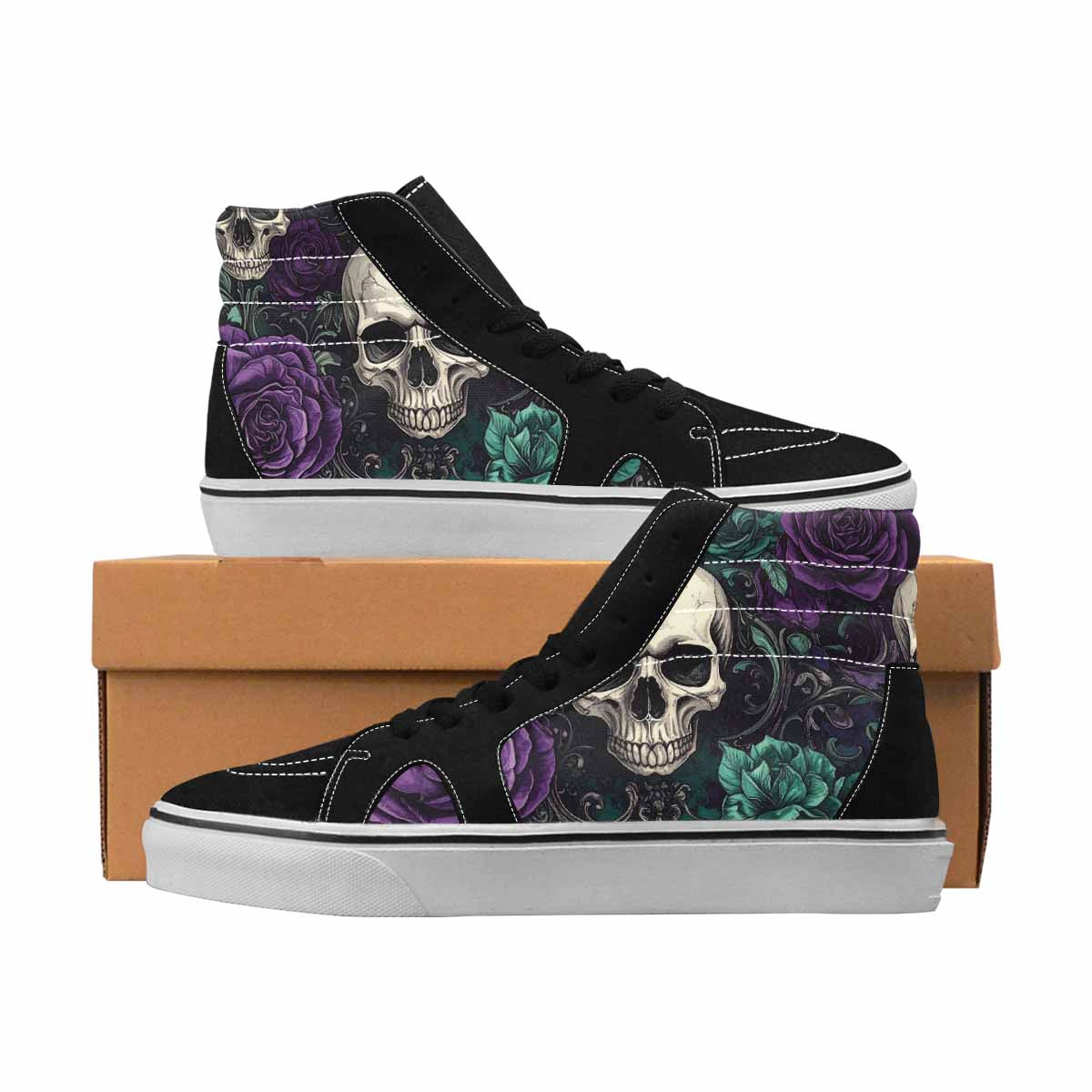 MEN'S Skull Dark Art Gothic Print Filigree 4 Ferion