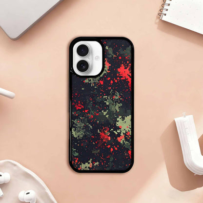 iPhone 17 Case — Small Military Camouflage Blotch Camo, Custom Phone Case