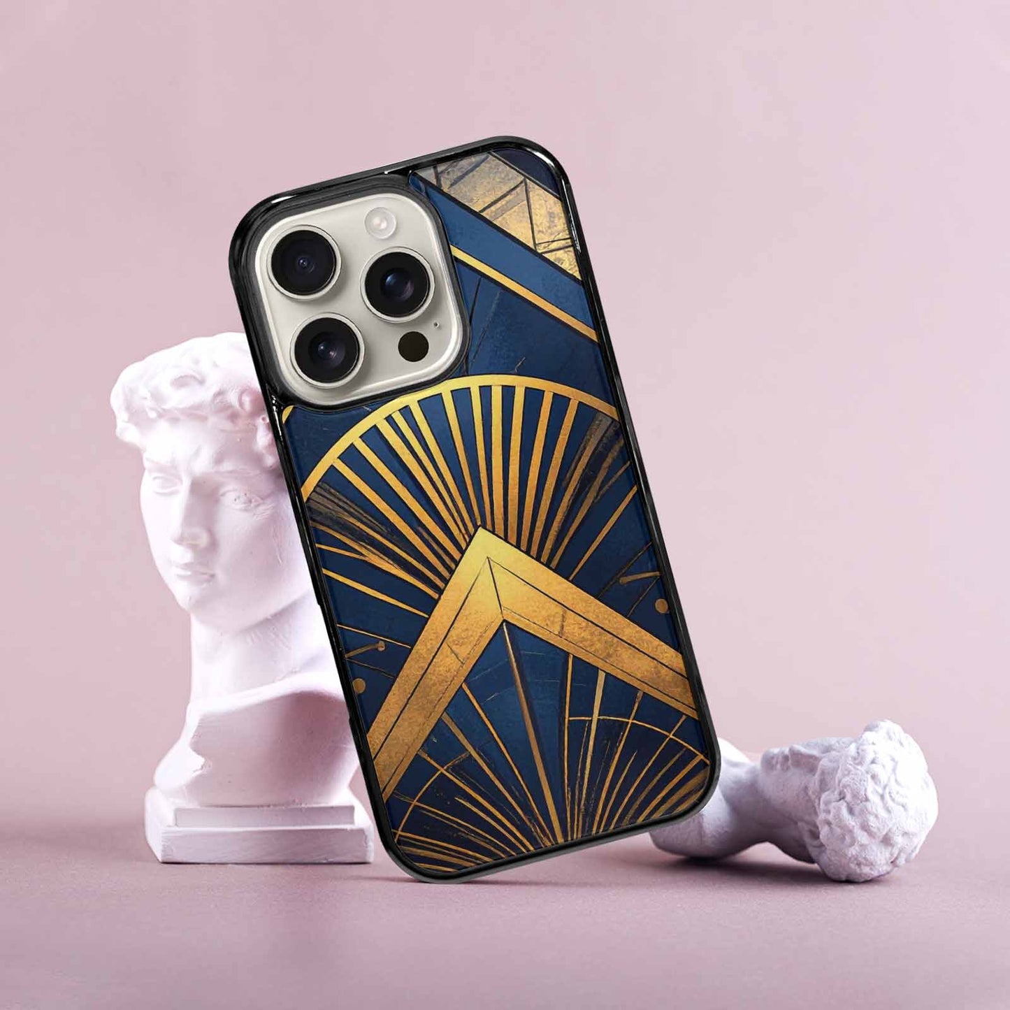 iPhone 16 Pro Case — Art Deco Illustration Pattern, Original Design Phone Case