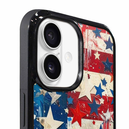 iPhone 17 Case — Patriotic Stars And Stripes Galaxy Space, Customized Protective Case