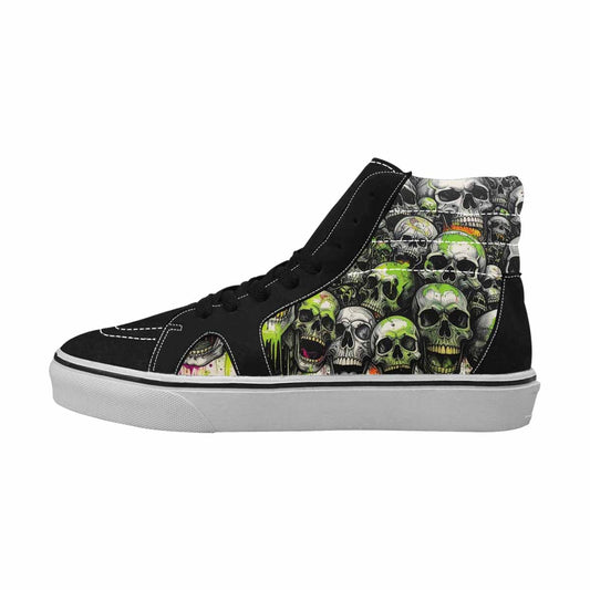 MEN'S Rainbow From Skull S High Top Canvas Surreal Custom Shoes