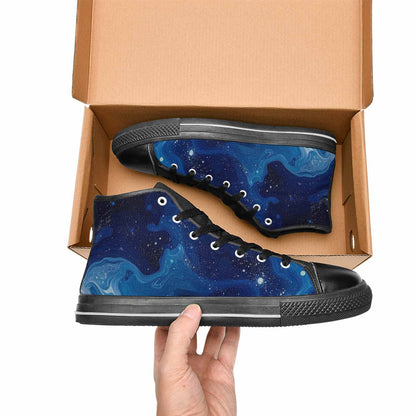 WOMEN'S Galaxy Art - High Top Canvas Surreal Sneakers