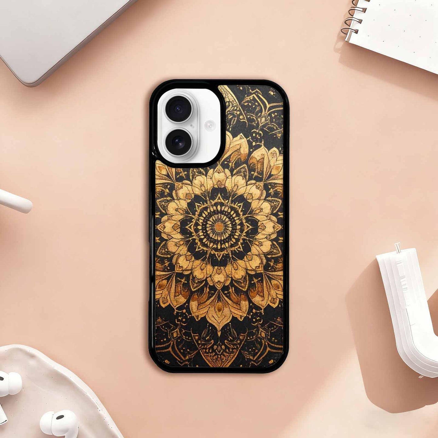 iPhone 17 Case — Small Mandala Pattern, Randomly Floral, Custom Made Phone Cover