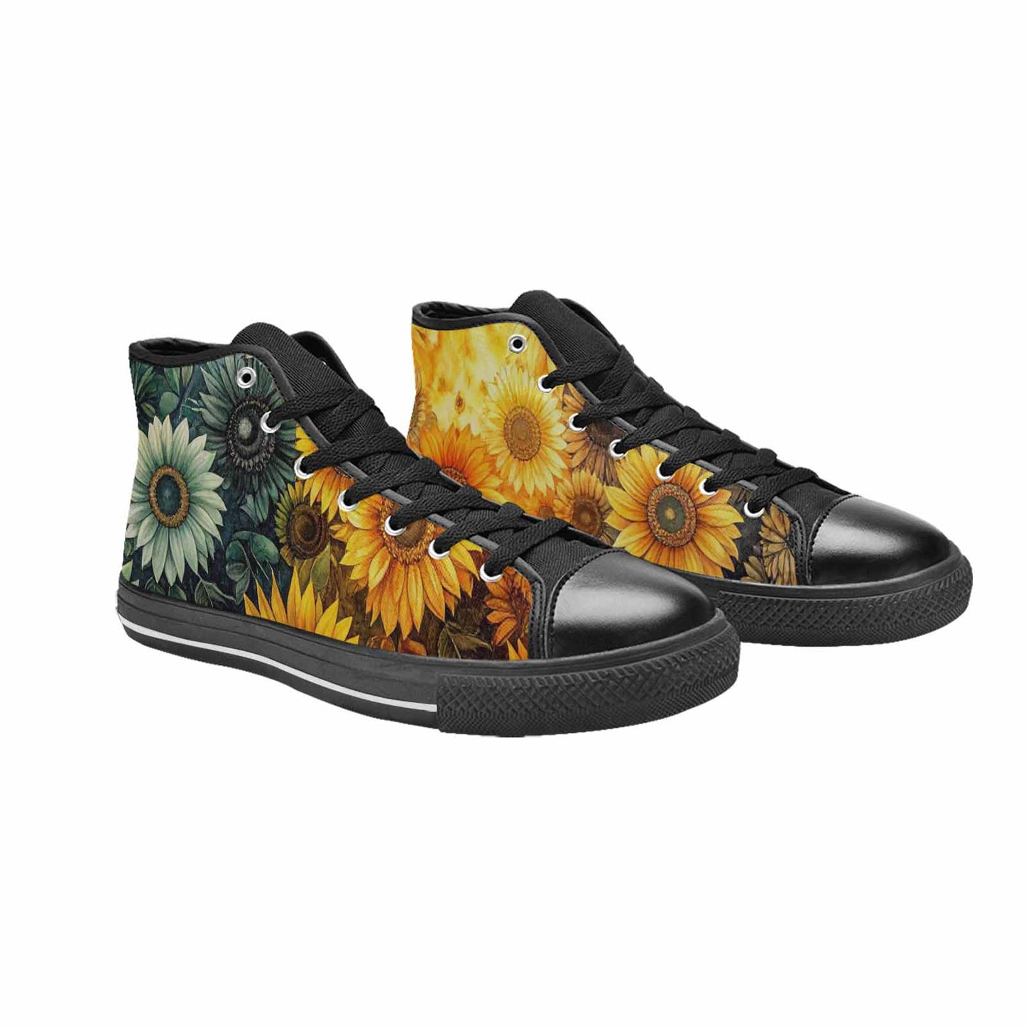 MEN'S Sunflower High Top Canvas Neon Fantasy Shoes