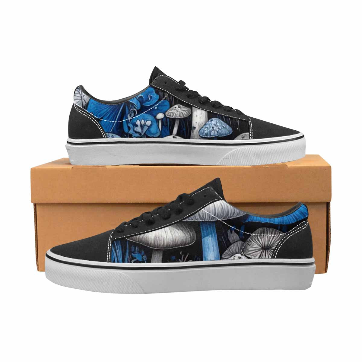 WOMEN'S Mushrooms (general) Lace-Up Canvas Aesthetic Custom Shoes