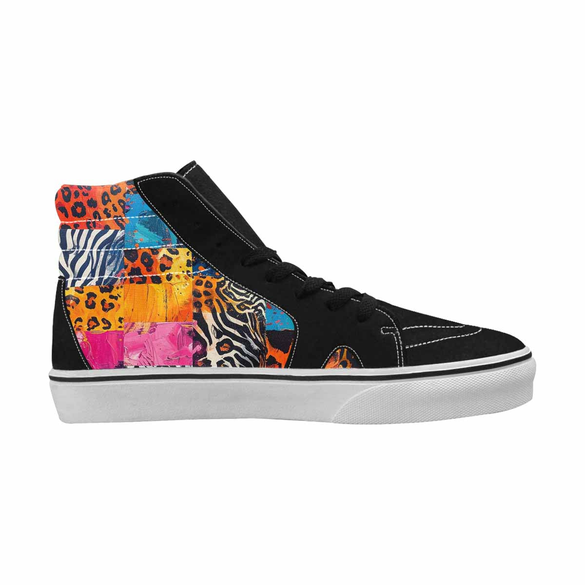 MEN'S Full Color Vibrant Animal High Top Canvas Dreamcore Custom Shoes