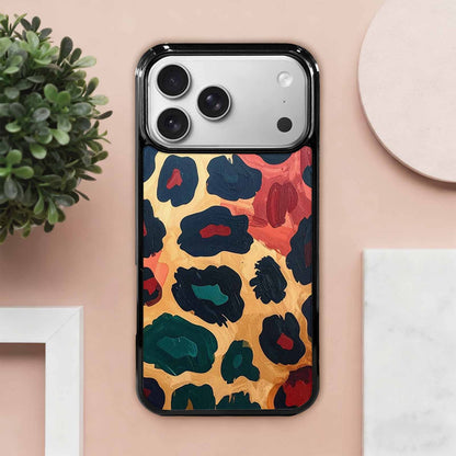iPhone 17 Pro Max Case — Leopard Wallpaper Print Animal Print, Customized Protective Case